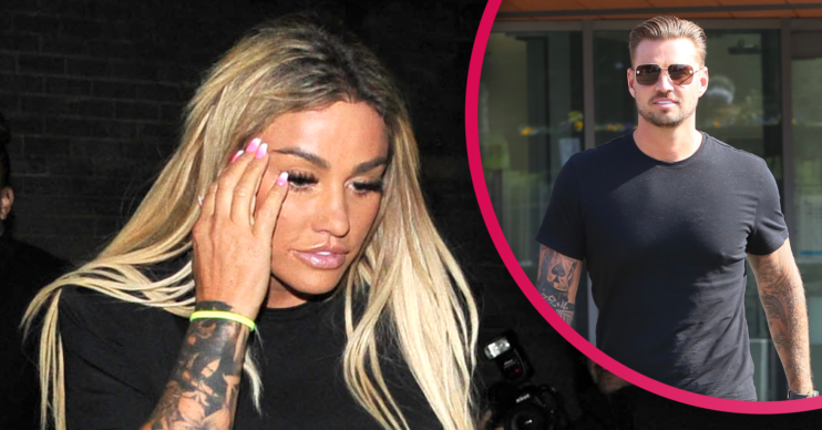 Katie Price looking forlorn with boyfriend Carl