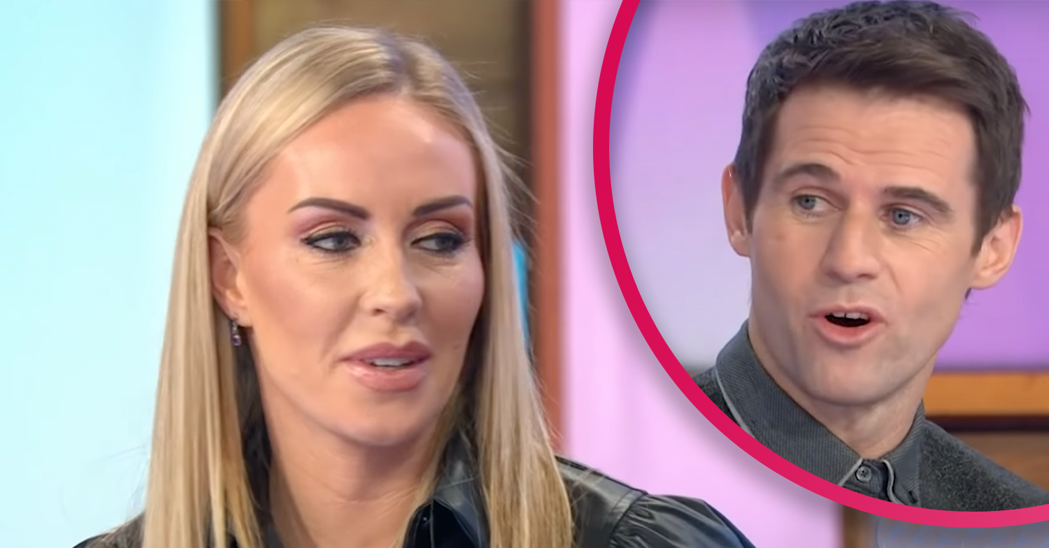 Brianne Delcourt looking at Kevin Kilbane