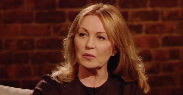 Kirsty Young speaking during a past interview with John Bishop