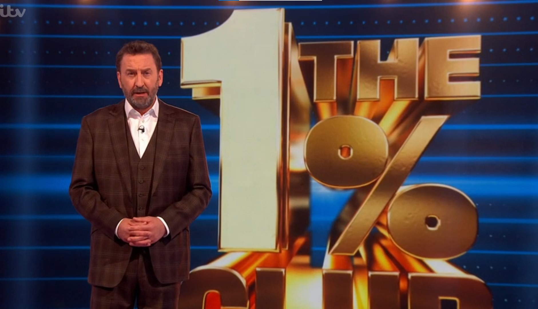 Lee Mack on The 1% Club looks serious