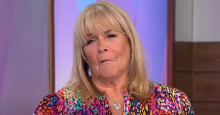 Linda Robson mid conversation on Loose Women today