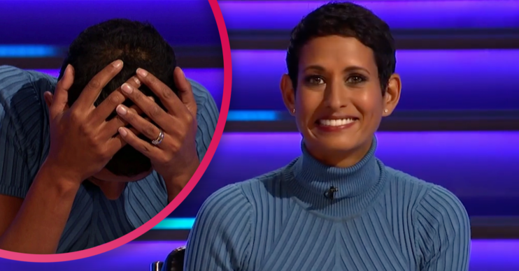 Naga Munchetty smiling on A Question of Sport