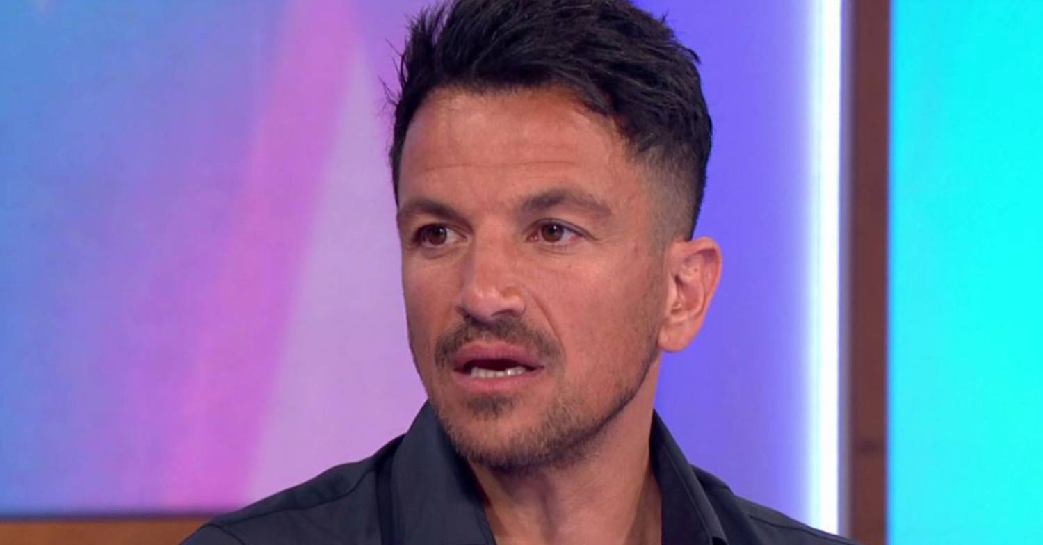Peter Andre speaks during his Loose Women appearance