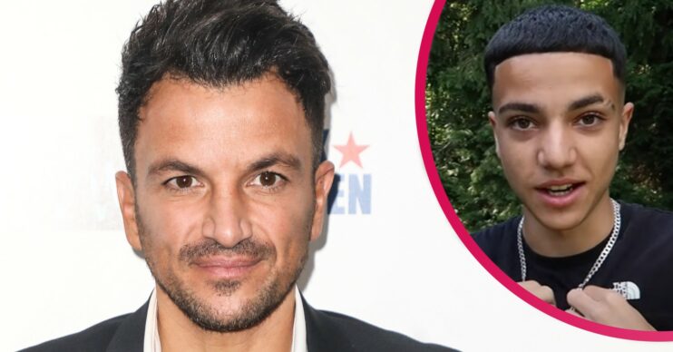 Peter Andre and his son Junior
