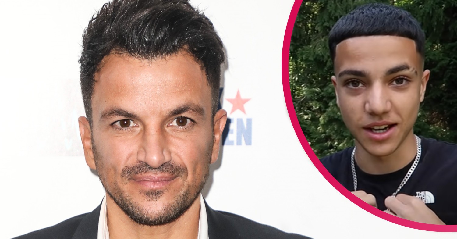 Peter Andre and his son Junior