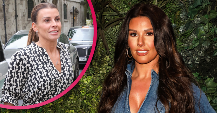 Rebekah Vardy and Coleen Rooney smiling