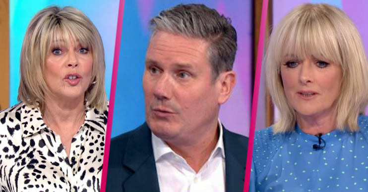 Ruth Keir and Jane arguing on Loose Women