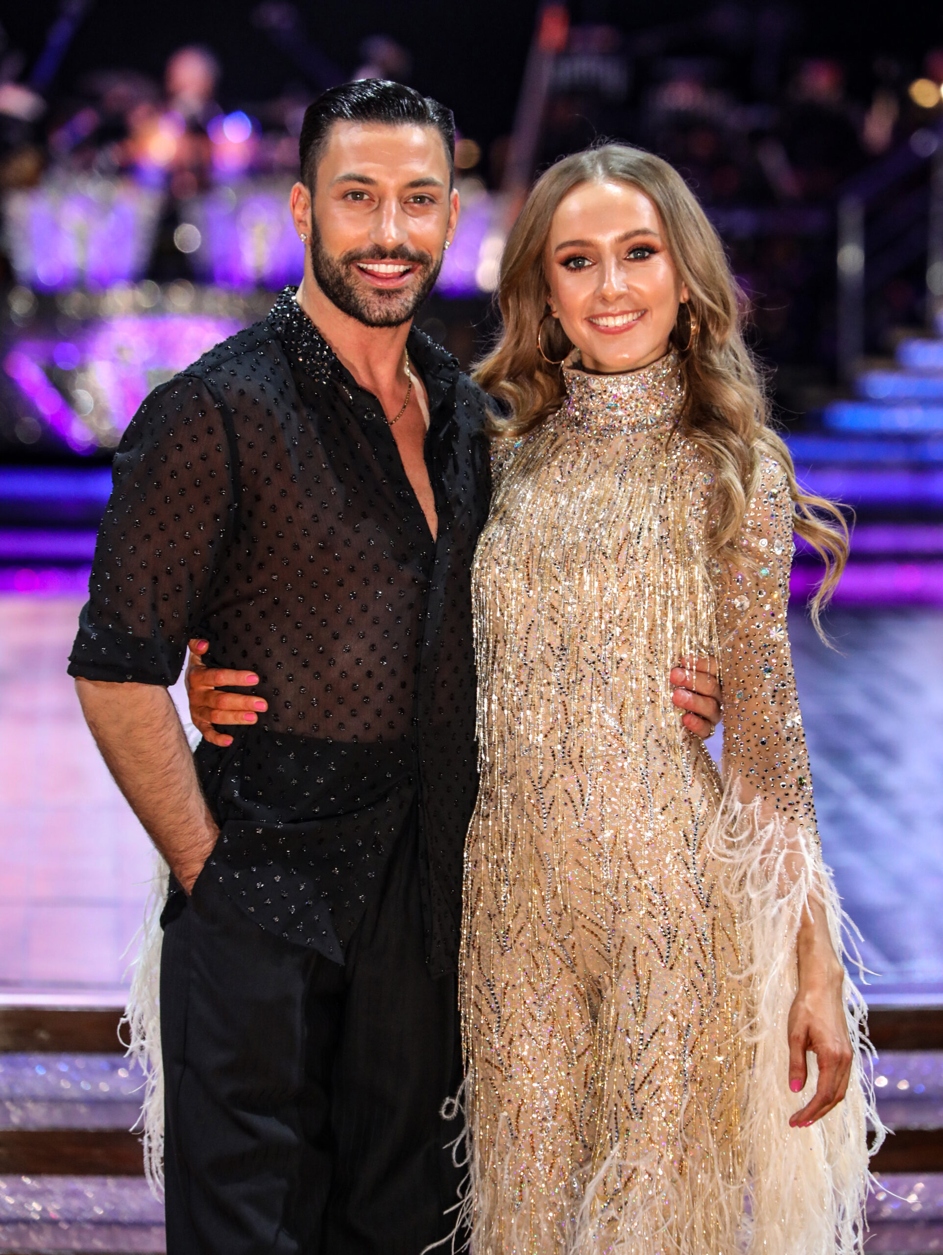 Giovanni Pernice and Rose posing on the Strictly tour