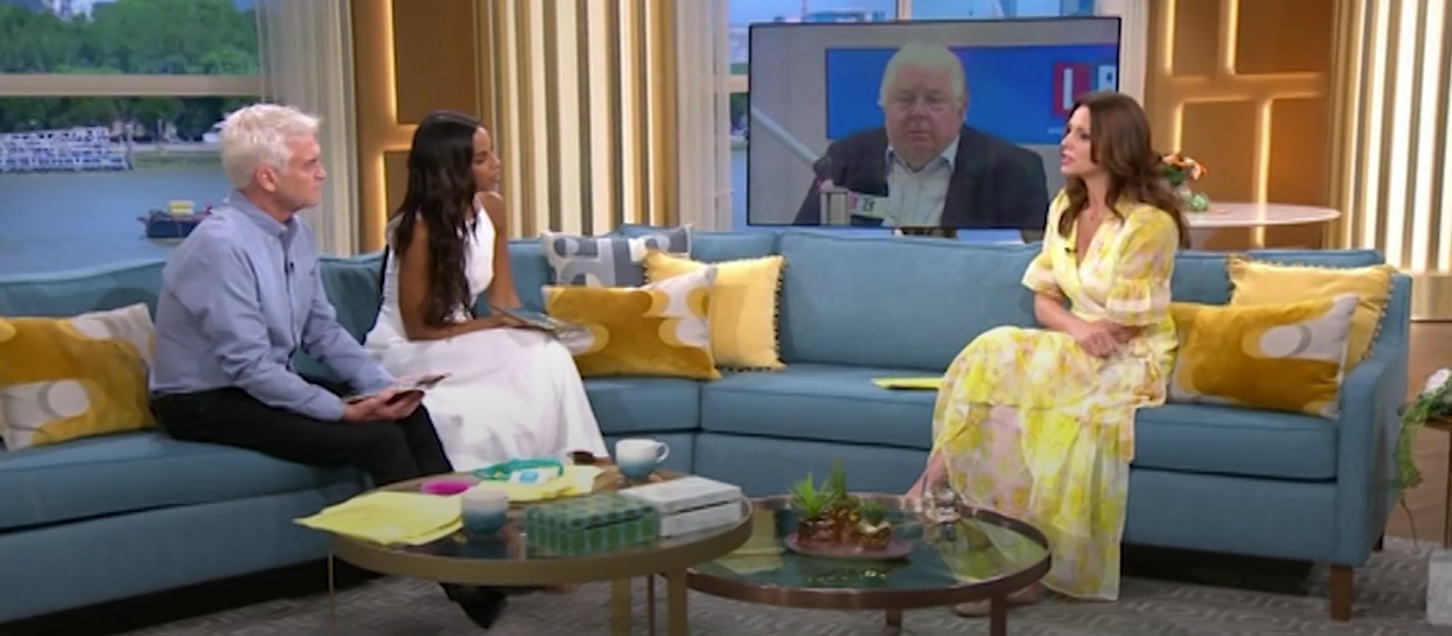 Phil Schofield, Rochelle Humes and Beverly Turner on This Morning