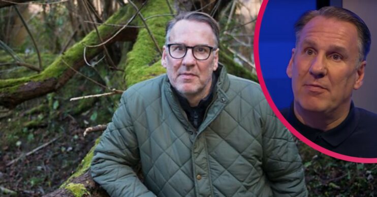 Paul Merson smiling on Paul Merson: A Walk Through My Life