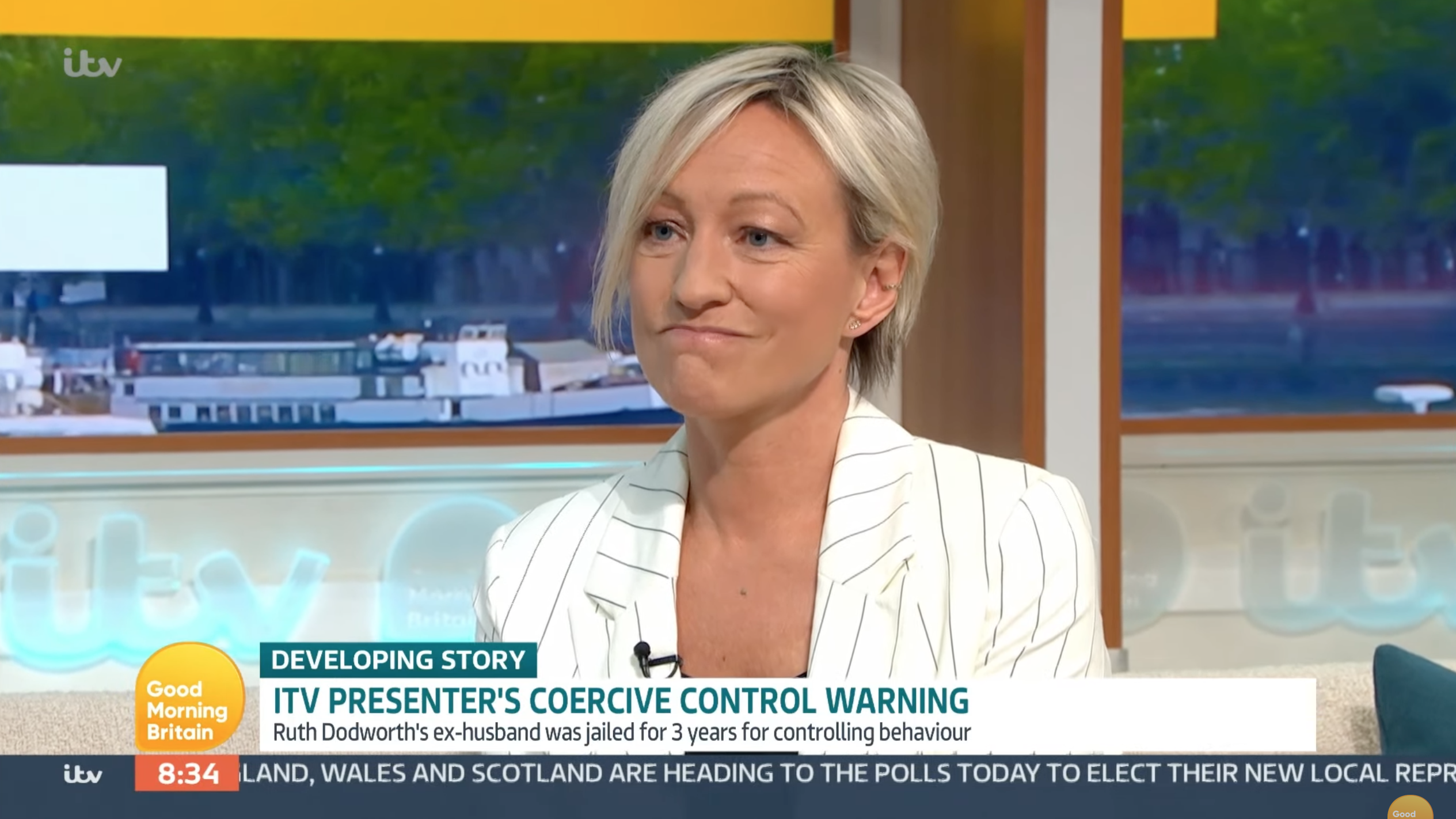 Ruth Dodsworth looking glum on GMB
