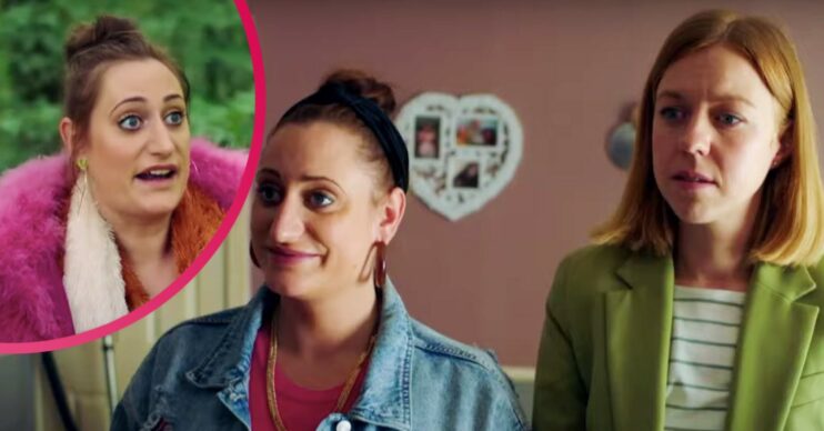 Ellie White and Lauren Socha smiling on The Other One