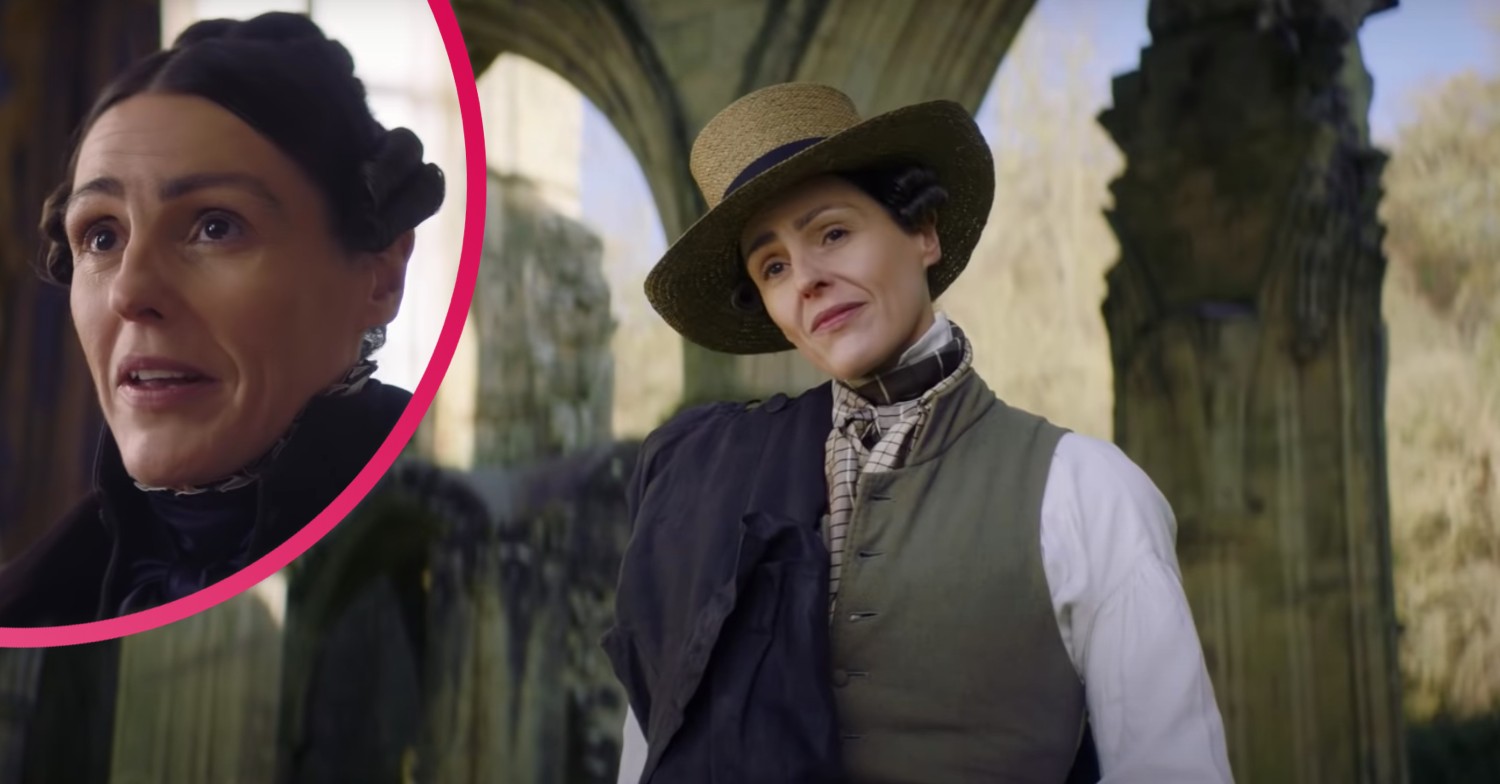 Surrane Jones smiling in Gentleman Jack