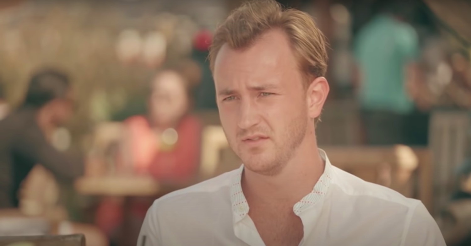 Francis Boulle frowning on Made In Chelsea