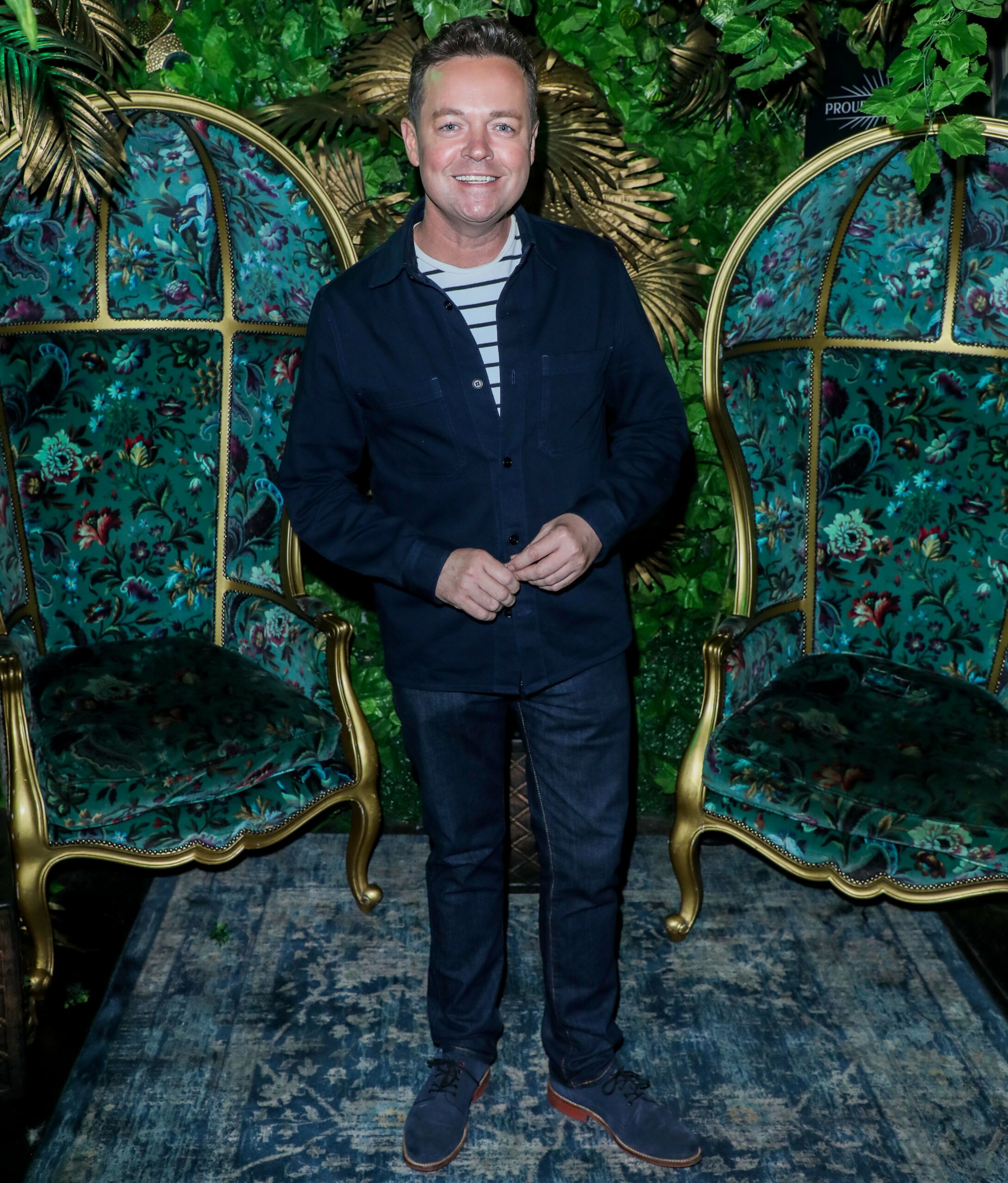 Stephen Mulhern smiles for camera at Proud Embankment