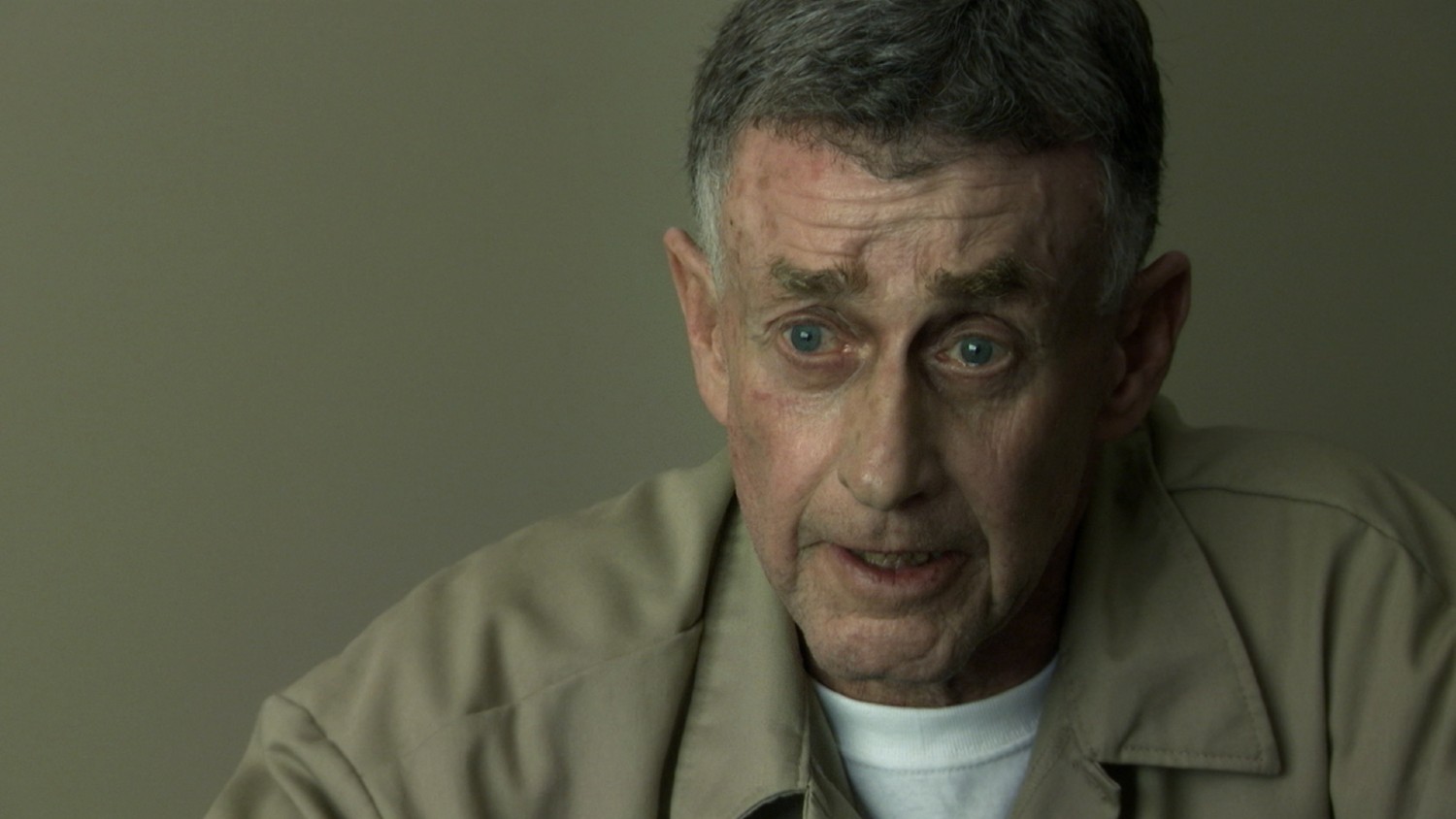 Michael Peterson frowning on The Staircase