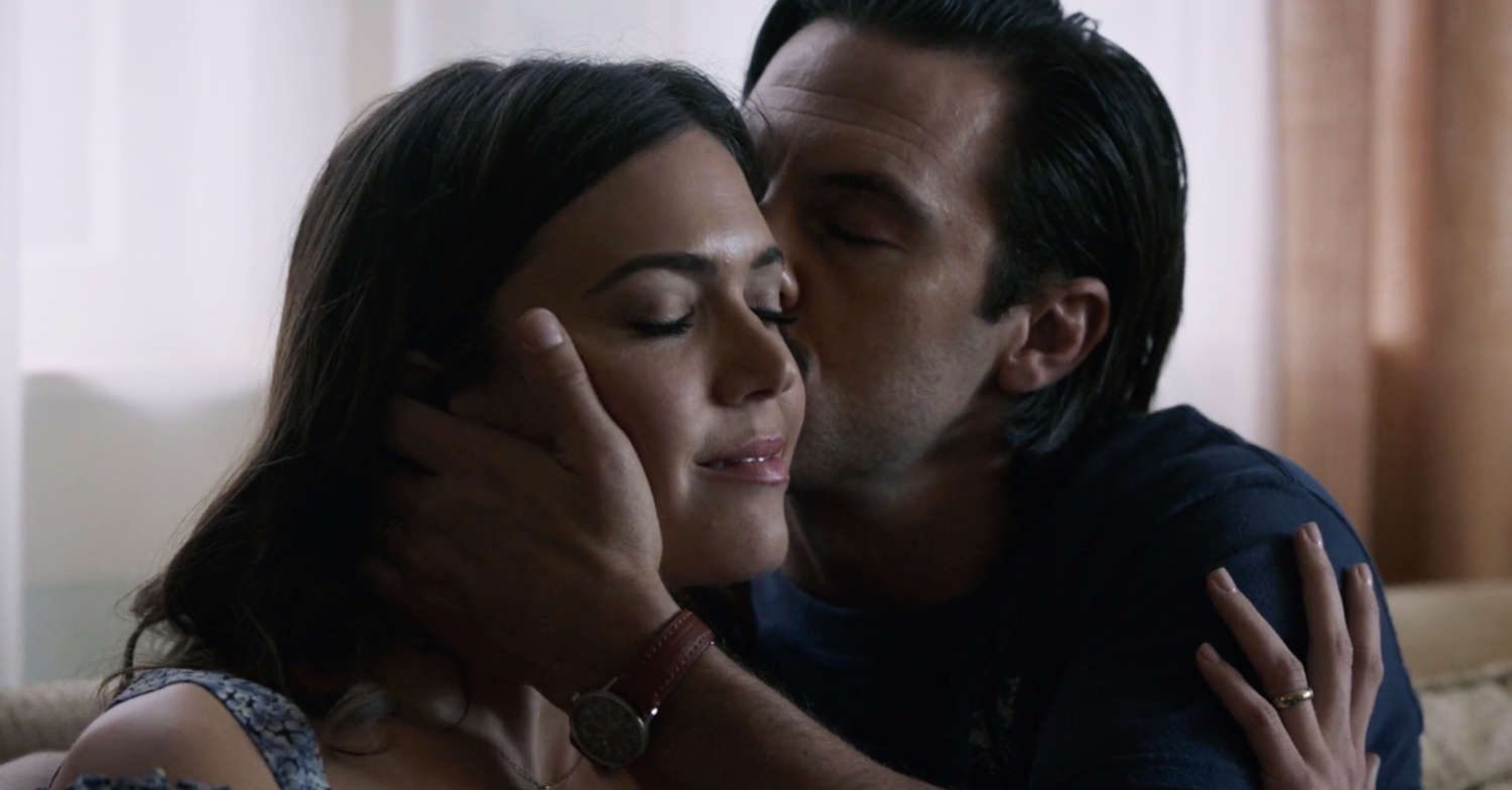 A younger Jack Pearson kisses his wife Rebecca in This Is Us season 6 finale