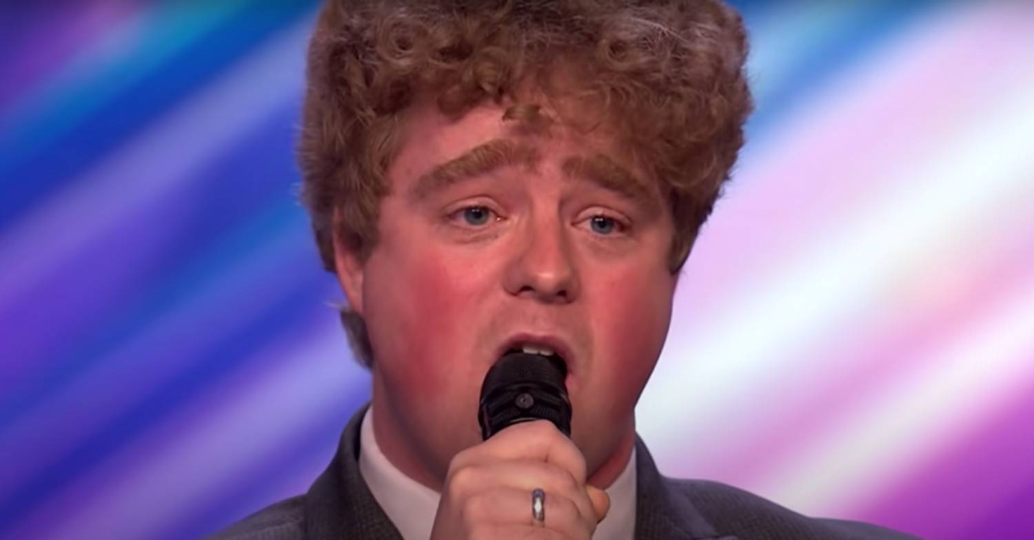 Tom Ball sings during his BGT 2022 audition