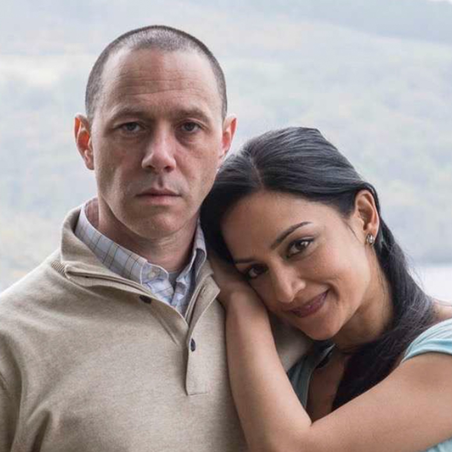 Reece Shearsmith and Archie Panjabi in The Widower