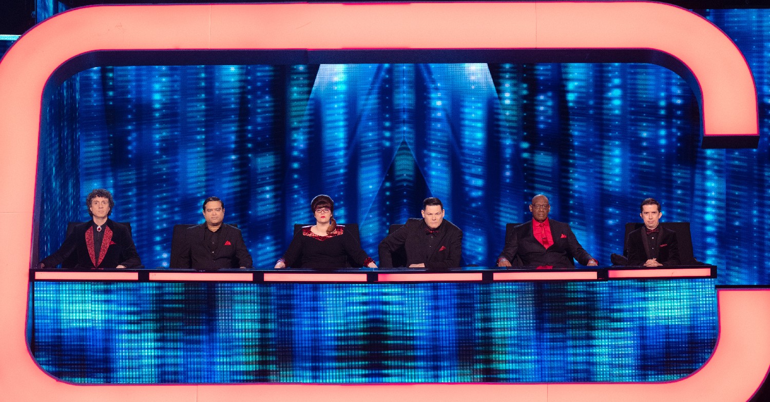 Darragh Ennis, Paul Sinha, Jenny Ryan, Mark Labbett, Shaun Wallace, Issa Schultz on Beat the Chasers