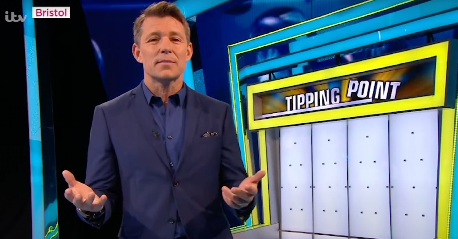 Ben Shephard filming for Tipping Point