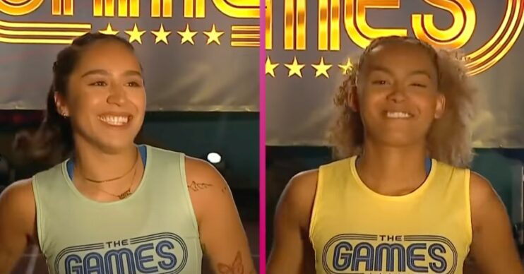 Chelcee Grimes and Phoenix Gulzar on The Games tv show