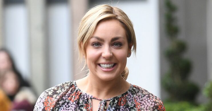 Strictly Come Dancing star Amy Dowden smiling while out walking