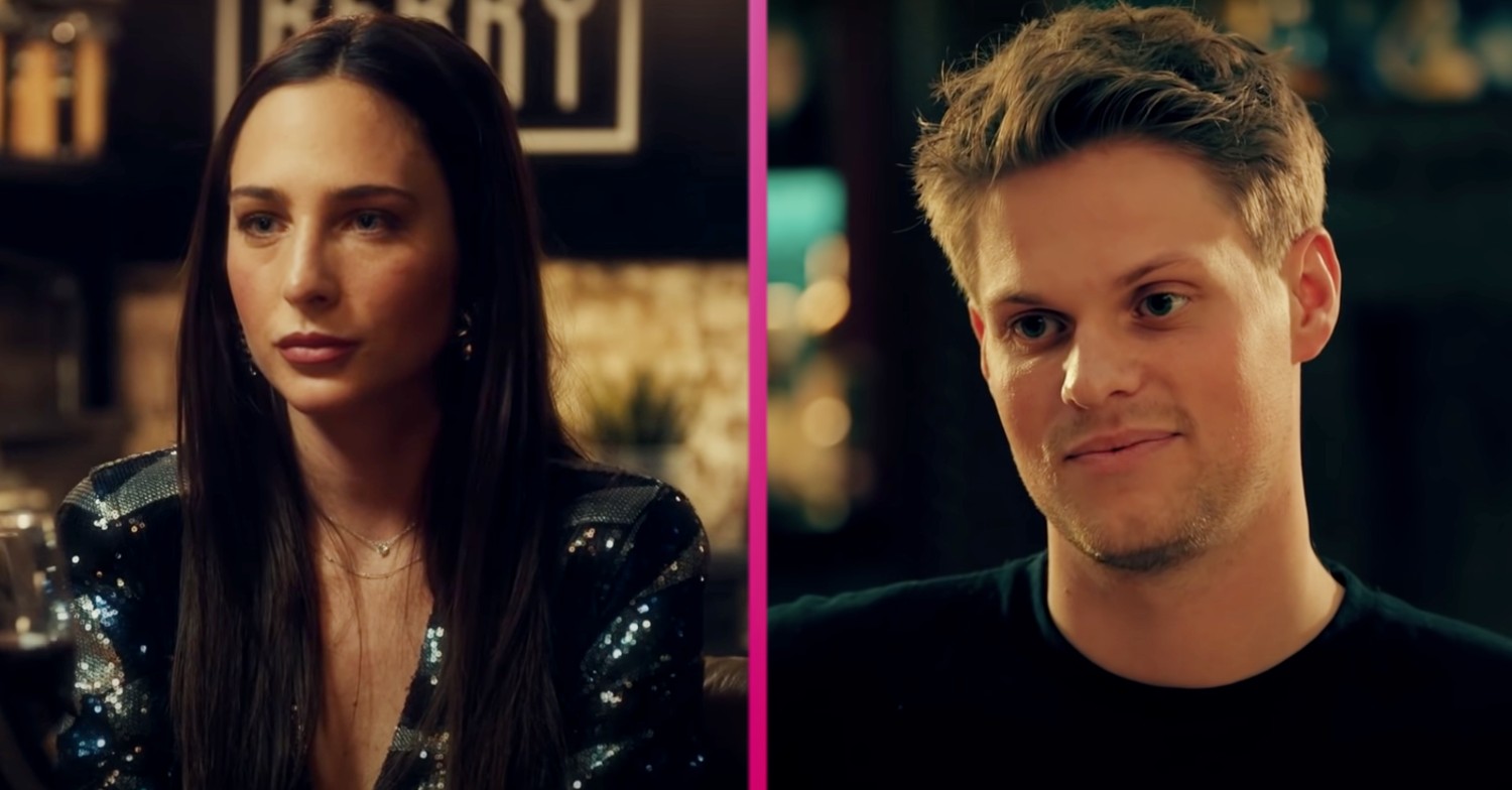 James and Maeva smiling on Made In Chelsea