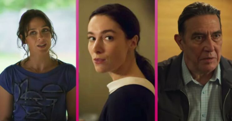 The cast of The Dry smiling