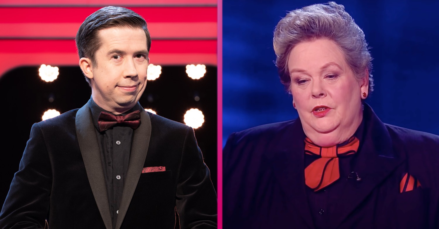 Issa Schultz and Anne Hegerty smiling on Beat The Chasers
