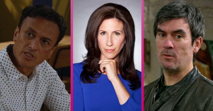 Three soap stars looking shifty