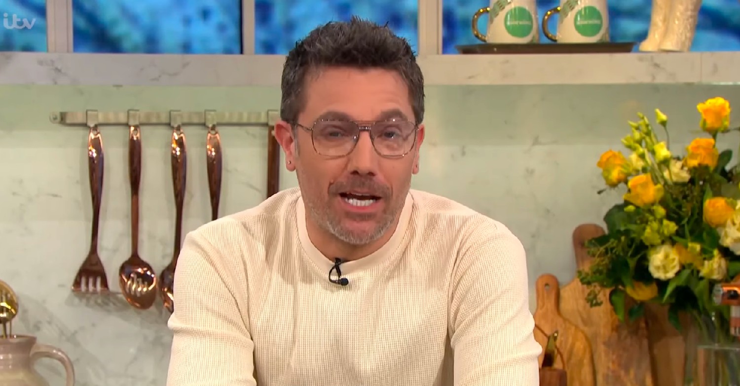 Gino D'Acampo speaking on This Morning