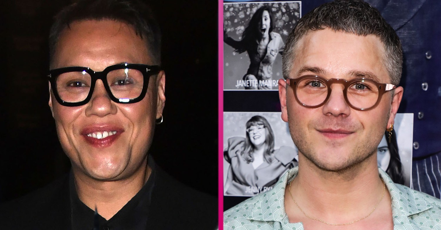 Gok Wan and David Ames both wearing glasses