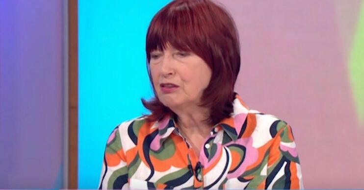 Janet Street-Porter looking sad on Loose Women today