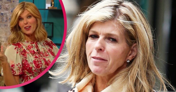 Kate Garraway looking upset alongside her on Garraway's Good Stuff