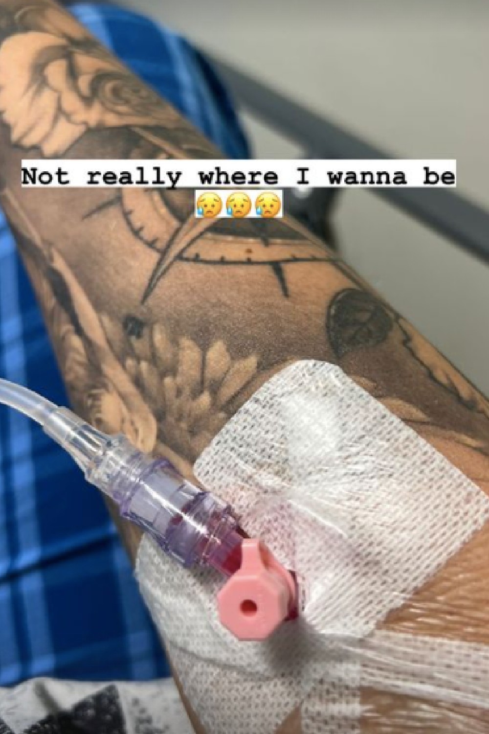 Kerry Katona in hospital after boob reduction