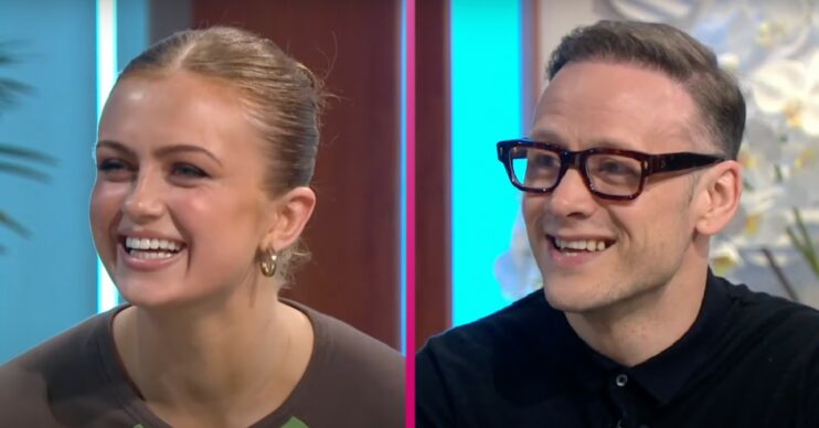 Strictly Come Dancing stars Kevin Clifton and Maisie Smith smiling on Lorraine