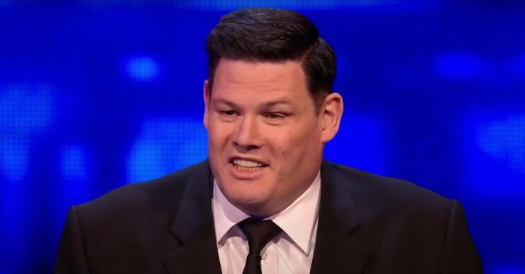 Mark Labbett in a suit on The Chase