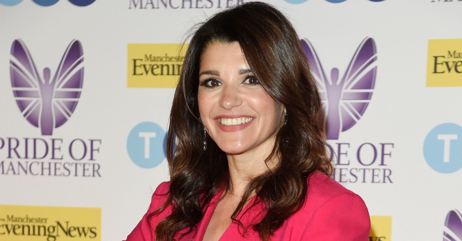 Former Emmerdale star Natalie Anderson smiling on the red carpet