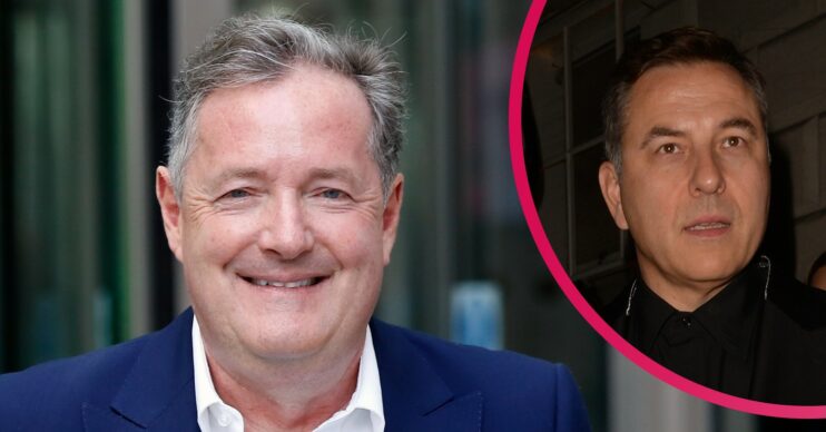 piers Morgan smiling and david walliams looking annoyed