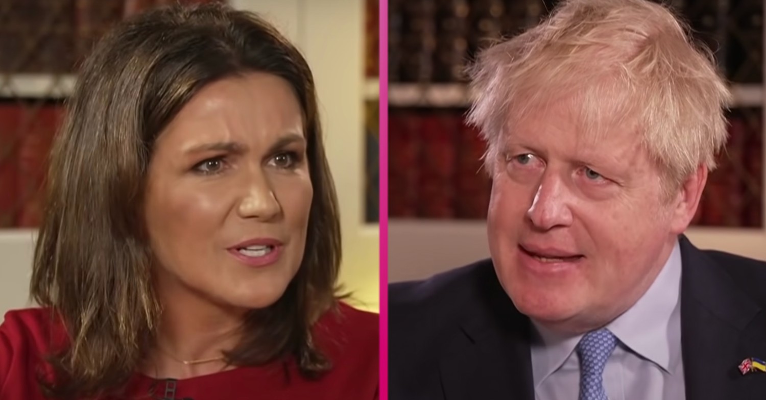 Susanna Reid and Boris Johnson on GMB