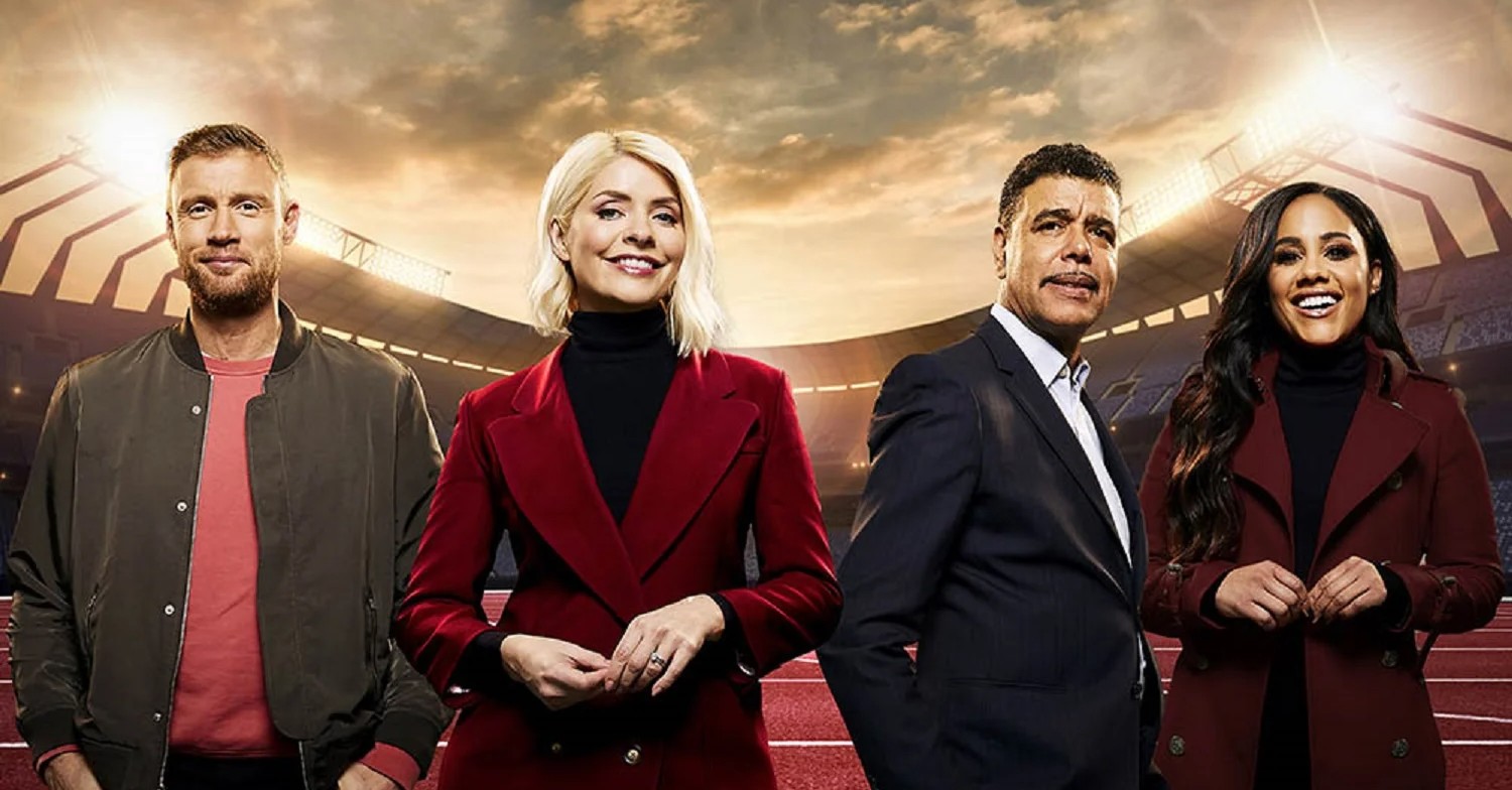 Freddie Flintoff, Holly Willoughby, Chris Kamara, Alex Scott on The Games 2022 