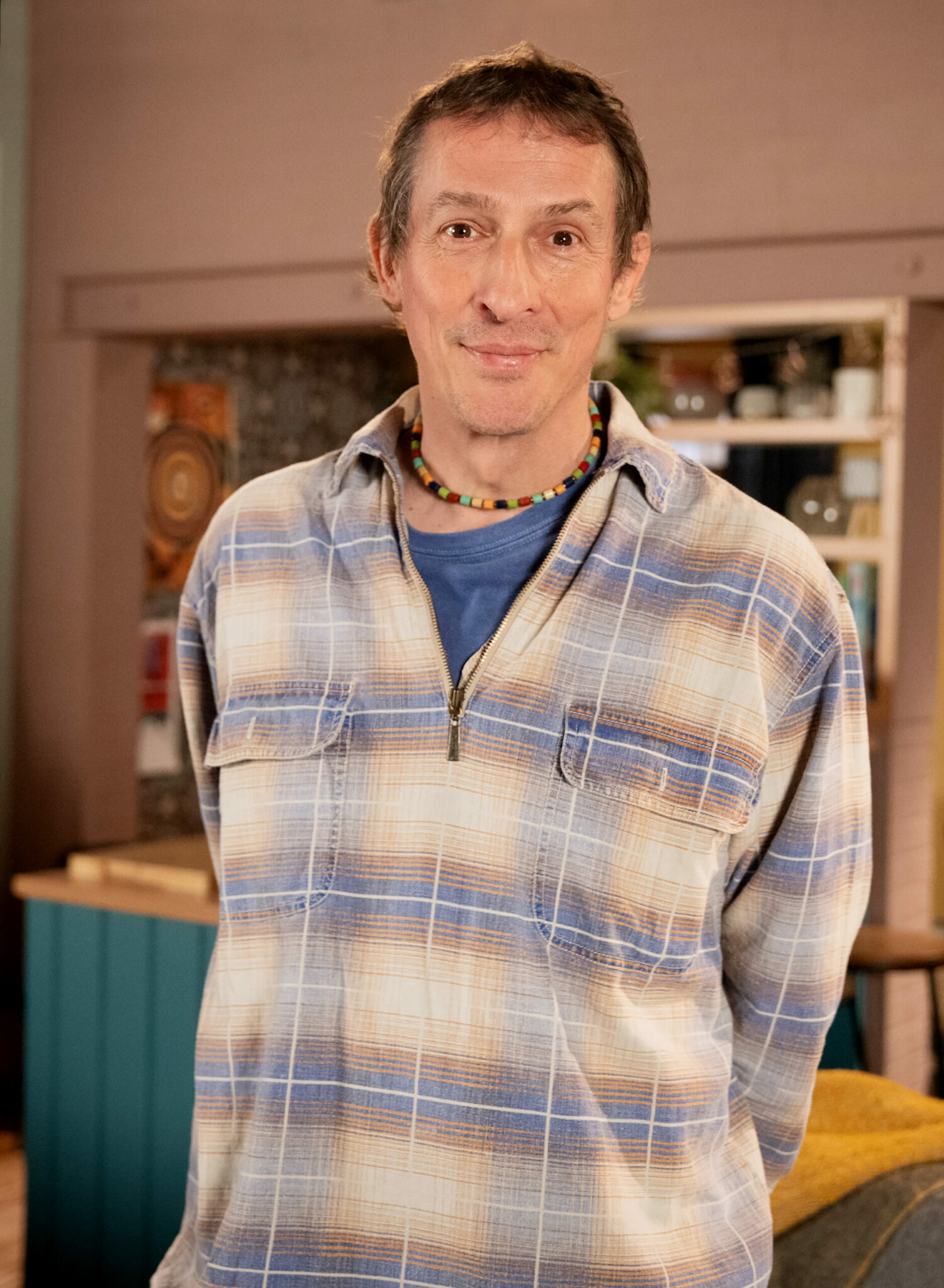 Coronation Street Spider Nugent smiles in his return promo shot