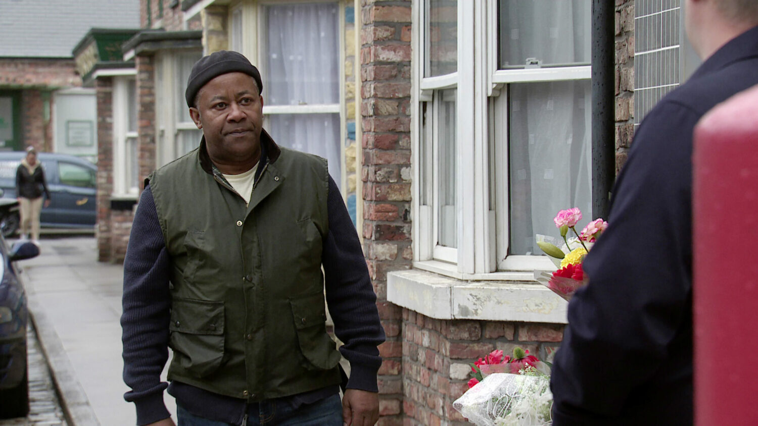 Ed looking annoyed Coronation Street