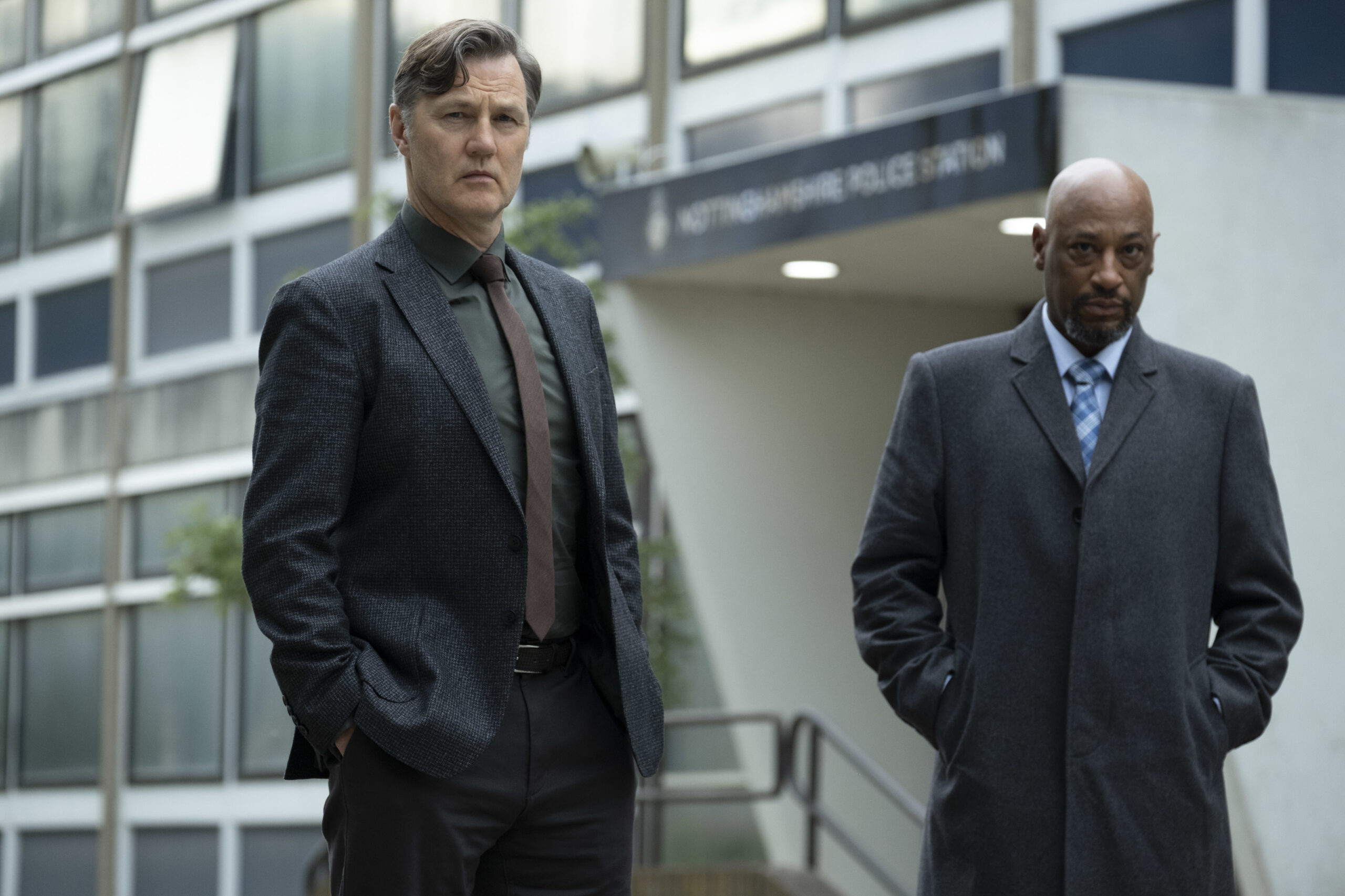 David Morrissey and Terence Maynard in Sherwood