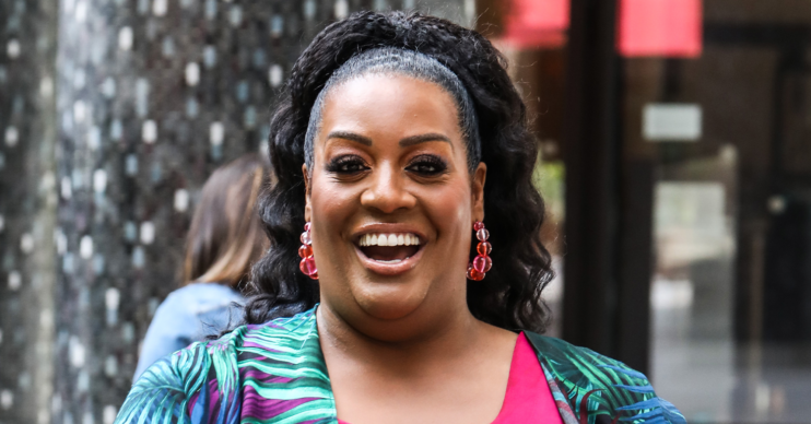 Alison Hammond smiling outside This Morning