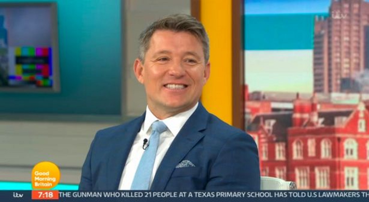 GMB presenter Ben Shephard smiling on the show