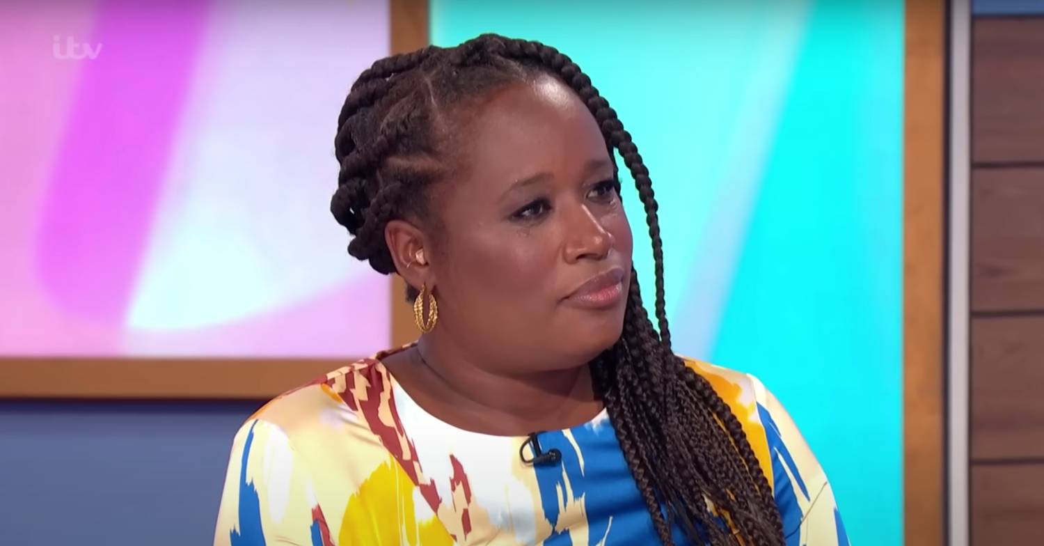 Charlene White listens to another panelist on Loose Women