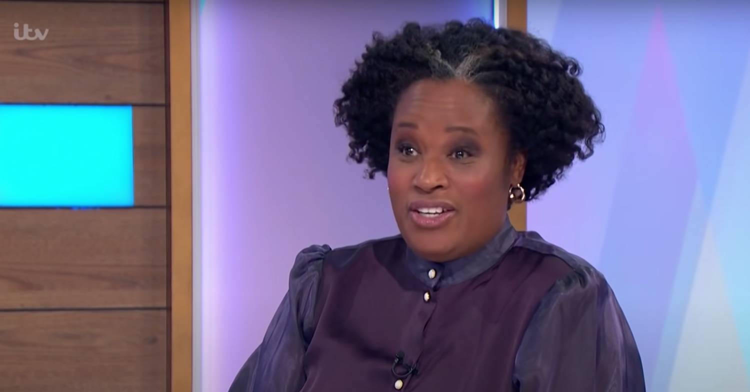 Charlene White speaks during a Loose Women appearance
