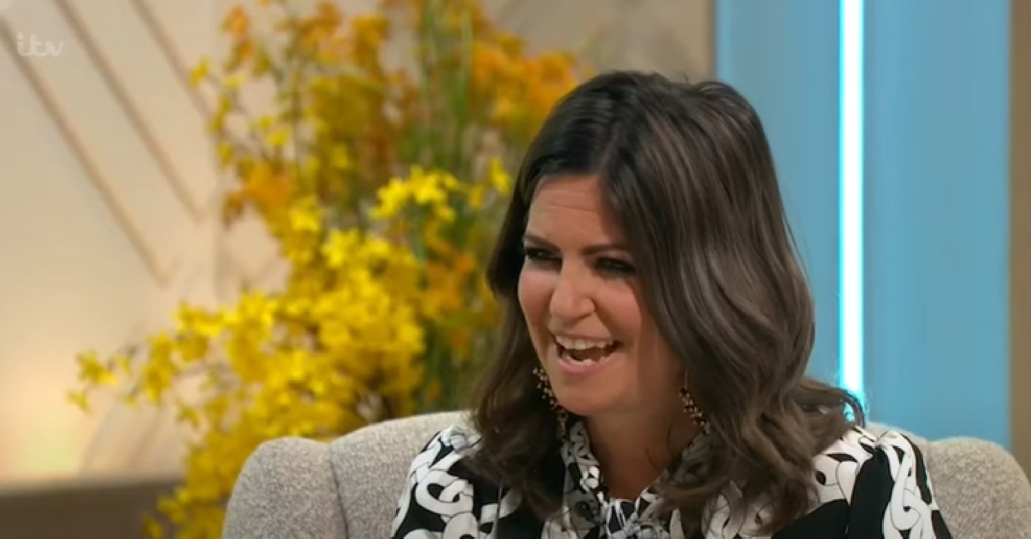 Smiling Deborah James talking during interview on Lorraine